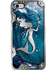 Mermaid Metal Pattern Print Phone Case i-phone-8-case