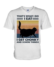 That's what I do V-Neck T-Shirt tile