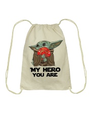 My hero you are Drawstring Bag tile