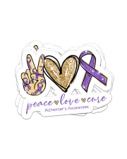 Peace Love Cure Sticker - 4 pack (Horizontal) front