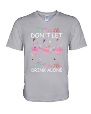 Sisters don't let sisters V-Neck T-Shirt tile