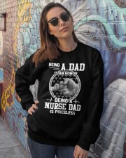 Being a dad is an honor Crewneck Sweatshirt lifestyle-unisex-sweatshirt-front-3