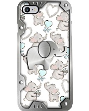I love elephants Metal pattern print Phone Case i-phone-8-case