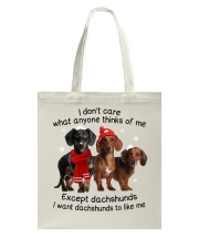 I don't care Tote Bag tile