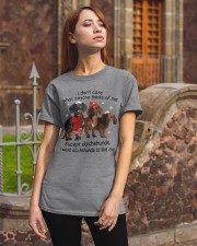 I don't care Classic T-Shirt apparel-classic-tshirt-lifestyle-06