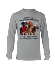 I don't care Long Sleeve Tee tile