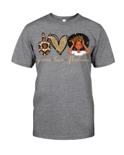 Peace Love Melanin - Printed apparels Classic T-Shirt front