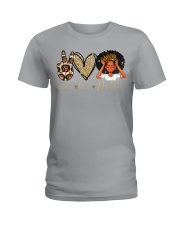 Peace Love Melanin - Printed apparels Ladies T-Shirt tile