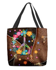 Peace Leather pattern print All-over Tote front
