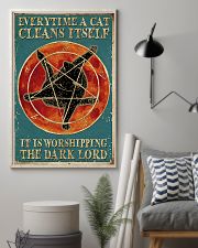 A cat cleans itself 11x17 Poster lifestyle-poster-1