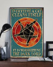 A cat cleans itself 11x17 Poster lifestyle-poster-2