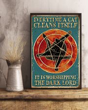 A cat cleans itself 11x17 Poster lifestyle-poster-3