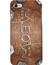 Meow Metal Pattern Print Phone Case i-phone-8-case