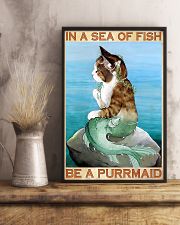 Be A Purrmaid 11x17 Poster lifestyle-poster-3