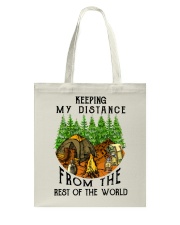 Keeping my distance from the rest of the world Tote Bag tile