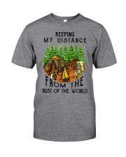 Keeping my distance from the rest of the world Classic T-Shirt front
