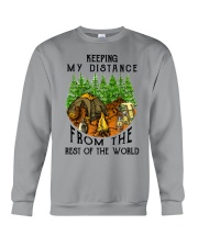 Keeping my distance from the rest of the world Crewneck Sweatshirt tile