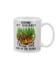 Keeping my distance from the rest of the world Mug tile