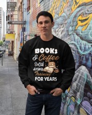Books and coffee social distance training Crewneck Sweatshirt lifestyle-unisex-sweatshirt-front-2