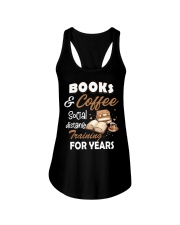 Books and coffee social distance training Ladies Flowy Tank tile