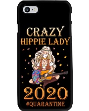 Crazy hippie lady quarantined Phone Case tile