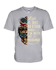 Life is just better V-Neck T-Shirt tile