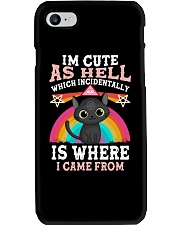 I'm cute as hell Phone Case tile