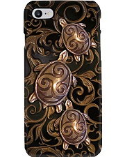 Turtle Lovers Metal Pattern Print Phone Case i-phone-8-case