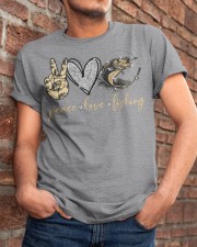 Peace love fishing - Printed apparels Classic T-Shirt apparel-classic-tshirt-lifestyle-26