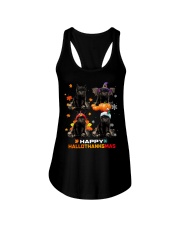 Happy hallothanksmas Ladies Flowy Tank tile