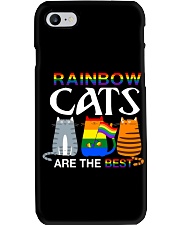 Rainbow cats are the best Pride day Phone Case tile