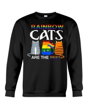 Rainbow cats are the best Pride day Crewneck Sweatshirt front