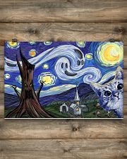 Starry night with cat Halloween 17x11 Poster poster-landscape-17x11-lifestyle-14