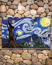 Starry night with cat Halloween 17x11 Poster poster-landscape-17x11-lifestyle-15