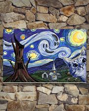 Starry night with cat Halloween 17x11 Poster poster-landscape-17x11-lifestyle-16