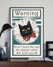 Warning don't feed the cat 11x17 Poster lifestyle-poster-2
