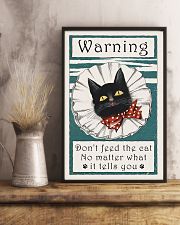 Warning don't feed the cat 11x17 Poster lifestyle-poster-3