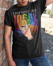 I am who I am - Printed Apparels Classic T-Shirt apparel-classic-tshirt-lifestyle-27