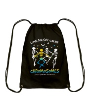 Love doesn't count chromosomes Drawstring Bag tile