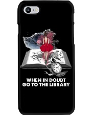When in doubt go to the library Phone Case tile