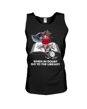 When in doubt go to the library Unisex Tank tile