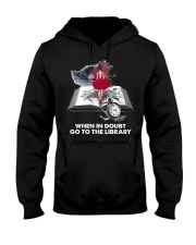 When in doubt go to the library Hooded Sweatshirt tile