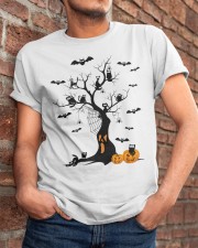 Black cats on the tree Halloween Classic T-Shirt apparel-classic-tshirt-lifestyle-26