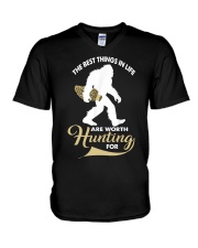 The best things in life V-Neck T-Shirt tile