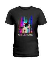 Buckle up Buttercup Halloween Ladies T-Shirt tile