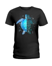God says you are Ladies T-Shirt tile
