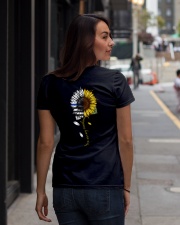 Police sunflower- Blue line - You are my sunshine Ladies T-Shirt lifestyle-women-crewneck-back-1