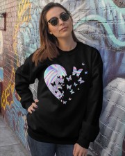 Hologram heart Crewneck Sweatshirt lifestyle-unisex-sweatshirt-front-3