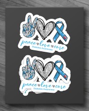 Peace Love Cure Sticker - 4 pack (Horizontal) aos-sticker-4-pack-horizontal-lifestyle-front-10