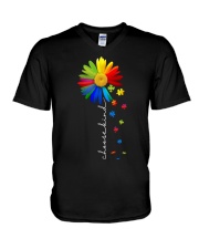 AUTISM AWARENESS V-Neck T-Shirt tile